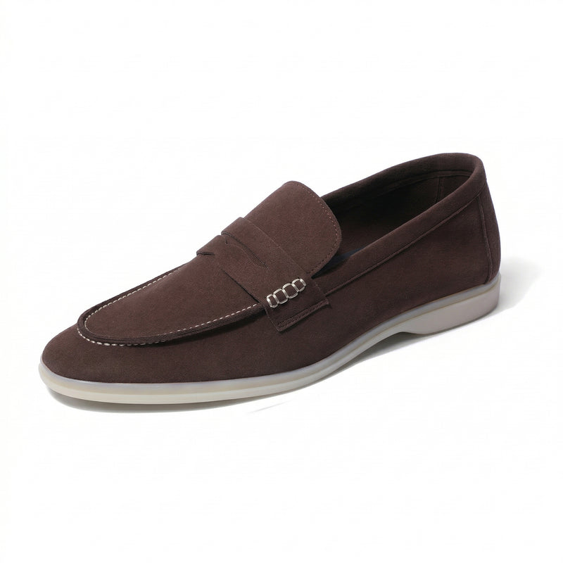 Horizon Penny - Cacao Brown Suede Loafer