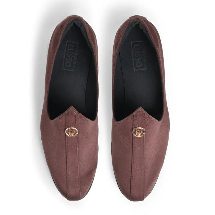 Elis - Brown Suede Signature Mojdi - By Lusso
