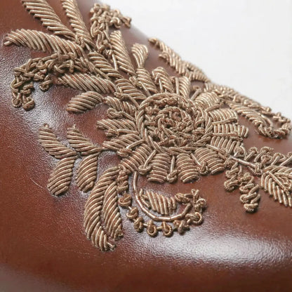 Mehroz - Tan Zardozi Loafers