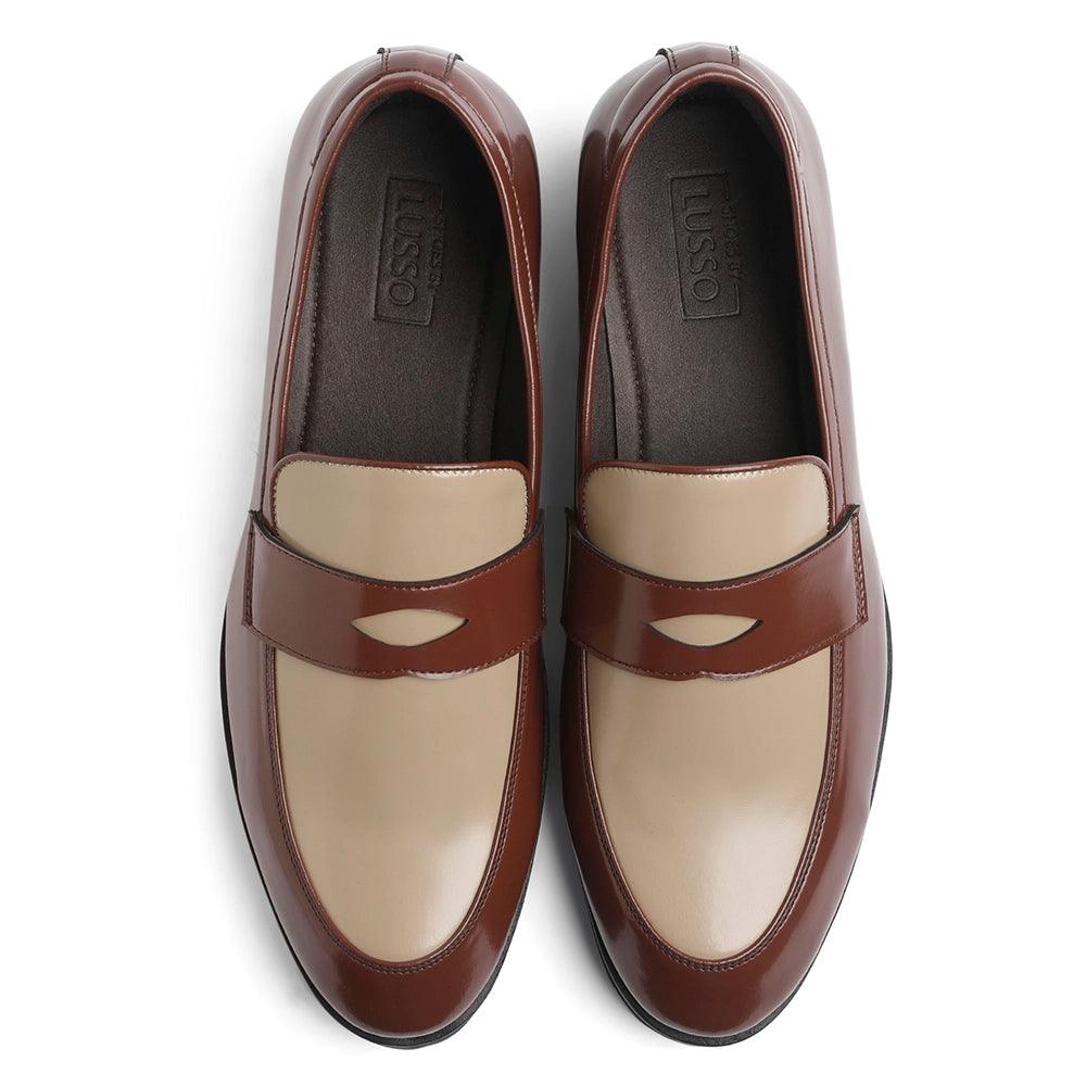 Brune - Featherlite Tan Penny Loafers