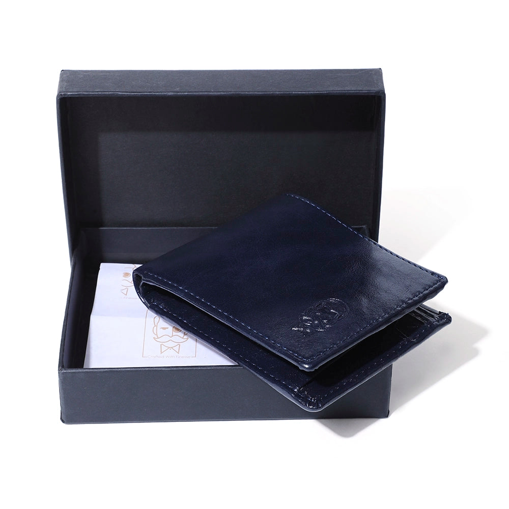 Jacob - Navy Blue Classic Wallet