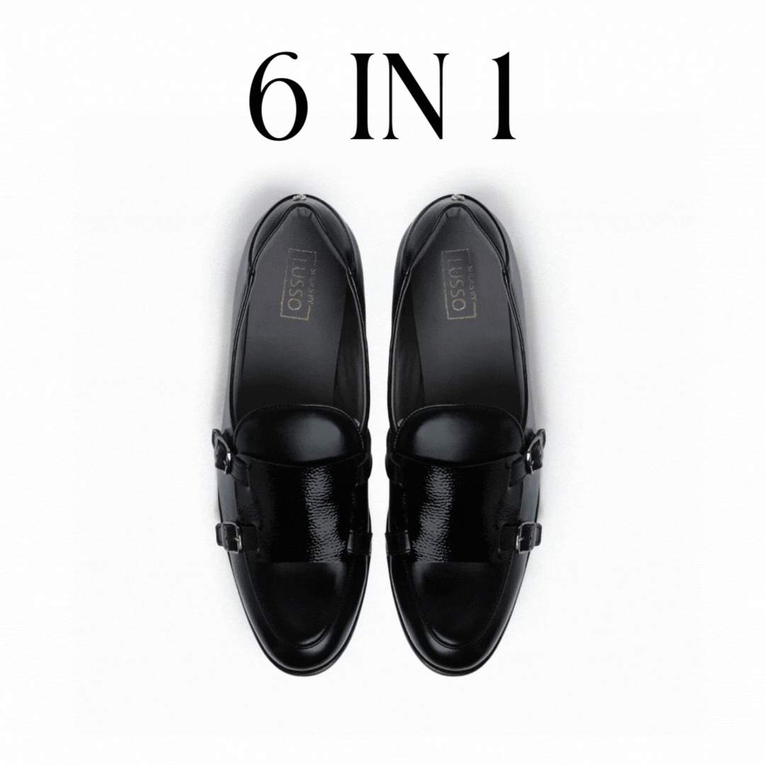 Buy The 6in1 Croft Double Monk Premium Vegan Leather Shoes