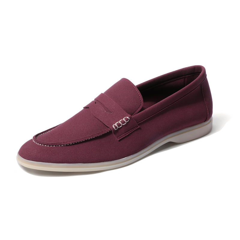 Horizon Penny - Deep Merlot Suede Loafer