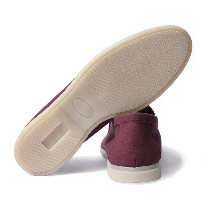 Horizon Penny - Deep Merlot Suede Loafer