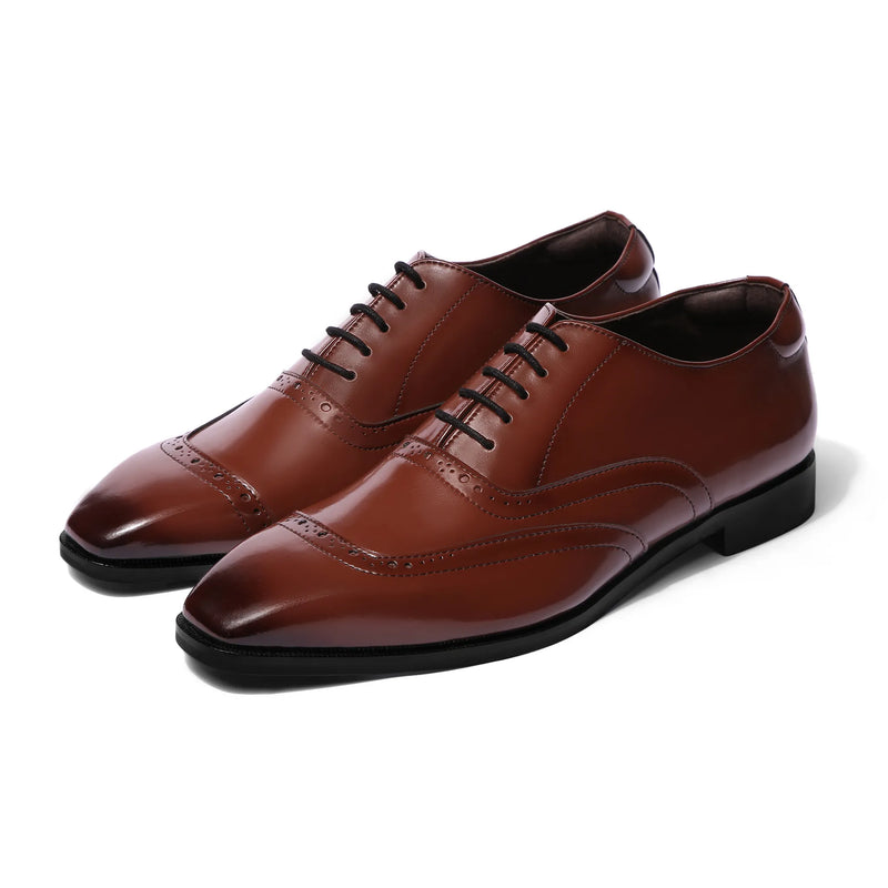 Sicko - Tan Oxford Lace-up