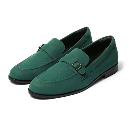 Rubio - Green Suede Single Monk