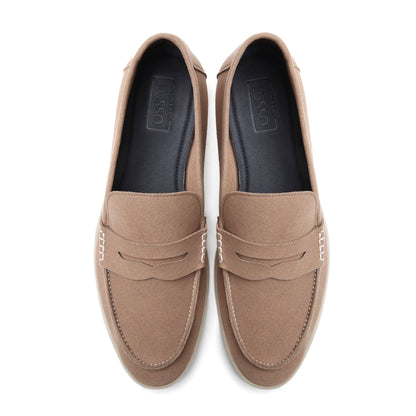 Horizon Penny - Toffee Beige Suede Loafer