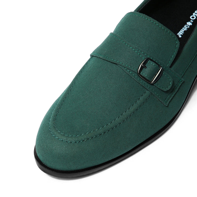 Rubio - Green Suede Single Monk
