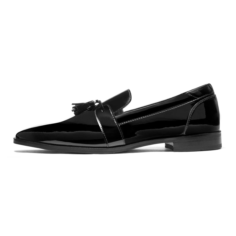 Calro - Black Patent Tassel Loafers