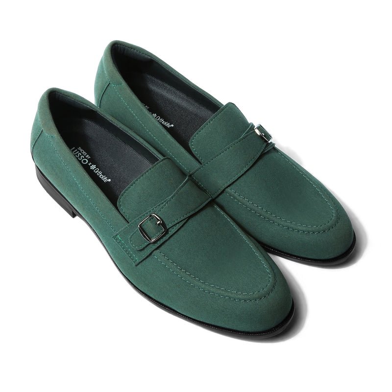 Rubio - Green Suede Single Monk