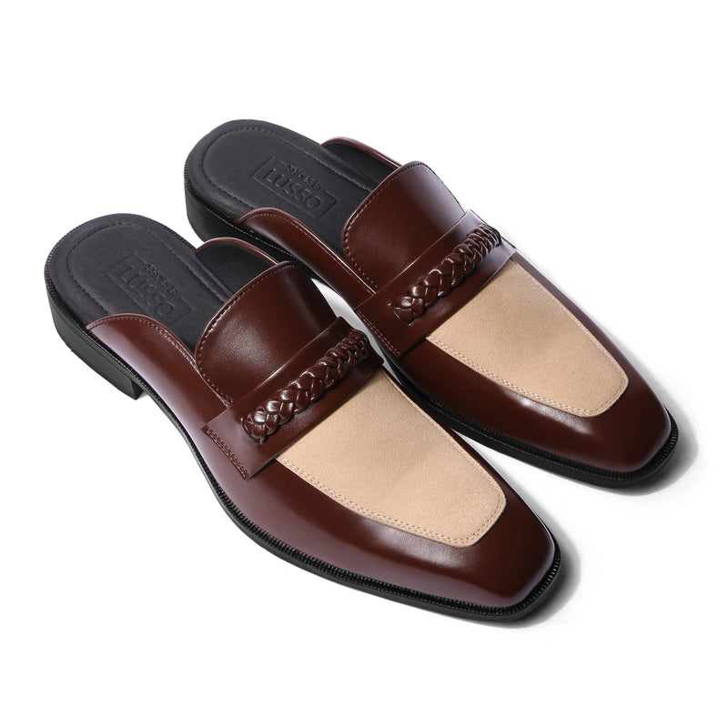 Saran - Beige Tan Mules