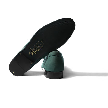 Rubio - Green Suede Single Monk