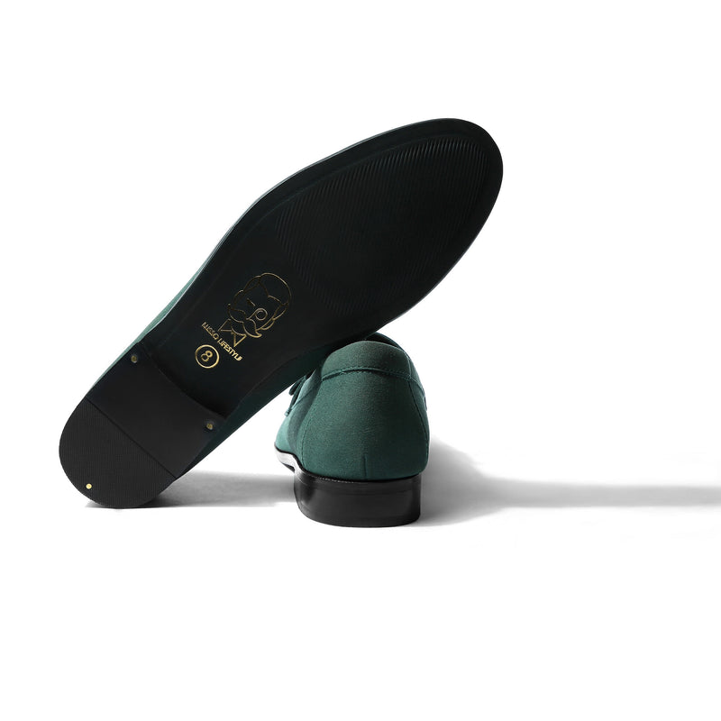 Rubio - Green Suede Single Monk