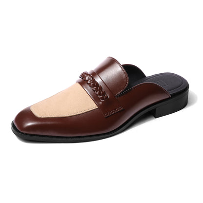 Saran - Beige Tan Mules