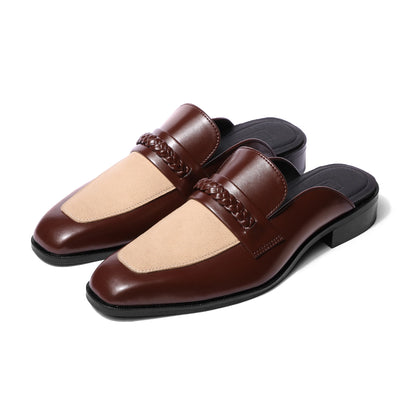 Saran - Beige Tan Mules