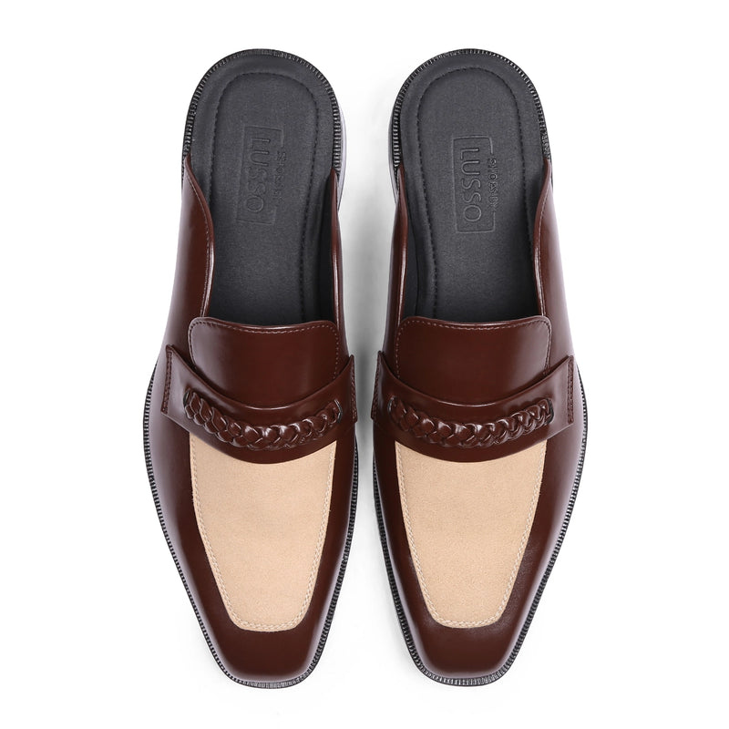 Saran - Beige Tan Mules