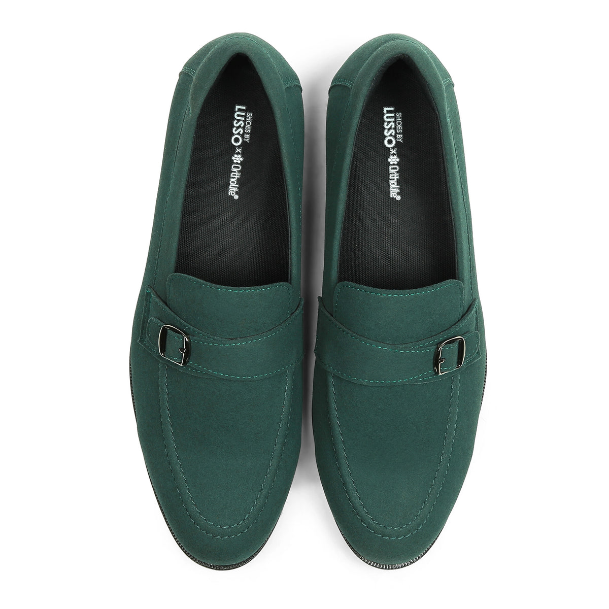 Rubio - Green Suede Single Monk