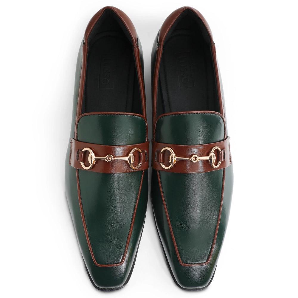 Giovanni - Green Horsebit Slip On
