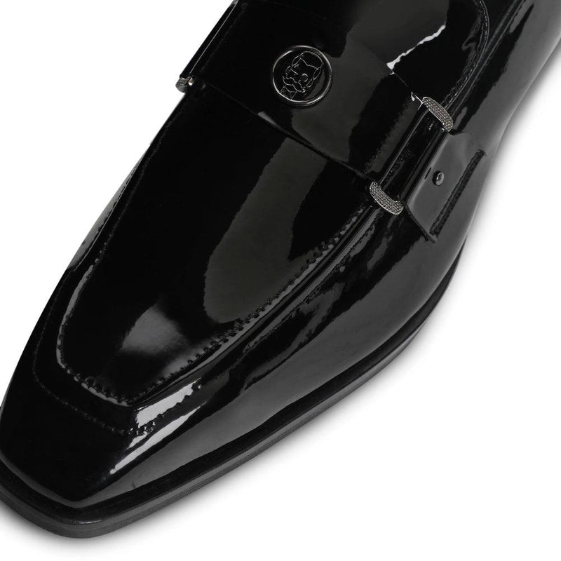 Allan - Black Patent Square-toe Loafers