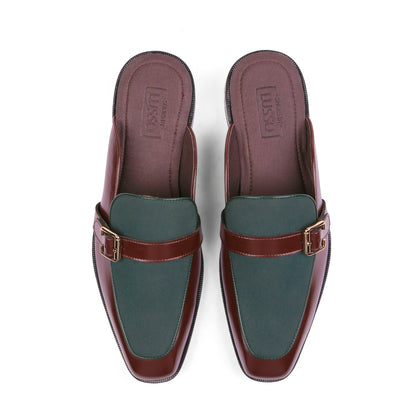 Marlen - Green Suede Mule