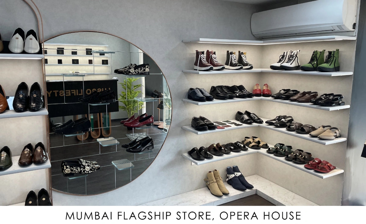 Lusso Lifestyle premium vegan footwear showroom in Mumbai