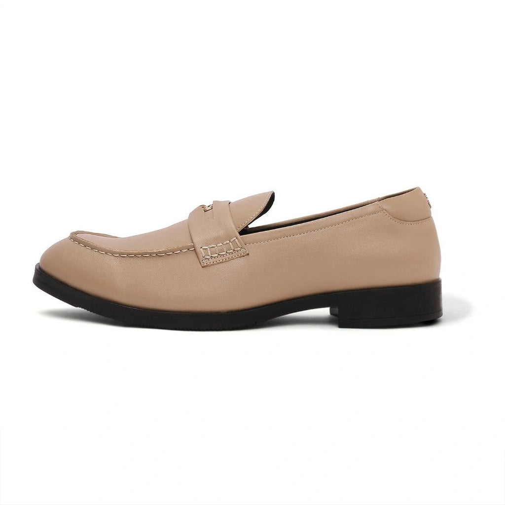 Elbono- Moroccan Beige Penny Slip On - By Lusso