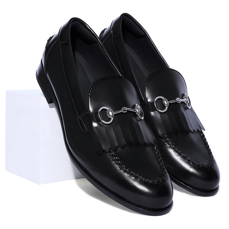 Gustoso 2.0 Black Horsebit Loafers
