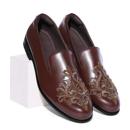 Jumera - Tan Zardosi Slip On