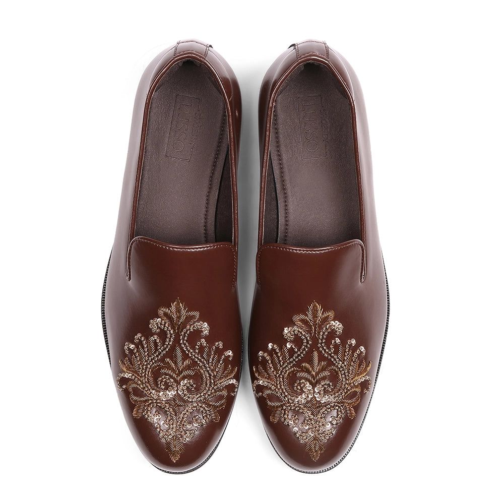 Jumera - Tan Zardosi Slip On