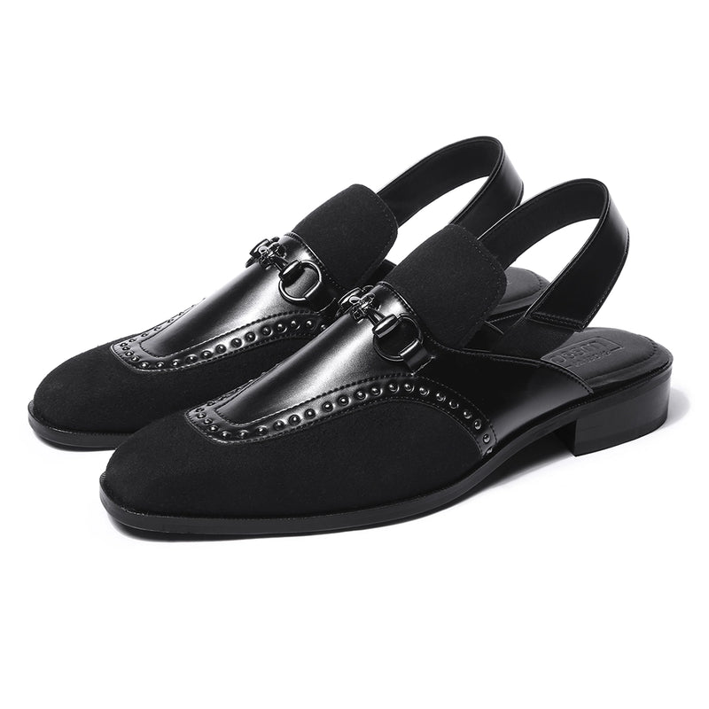 Noiran - Black Rivet Sandal