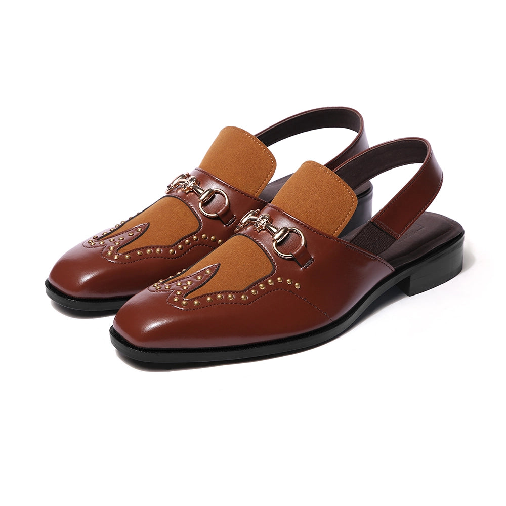 Amer - Tan Rivet Sandal