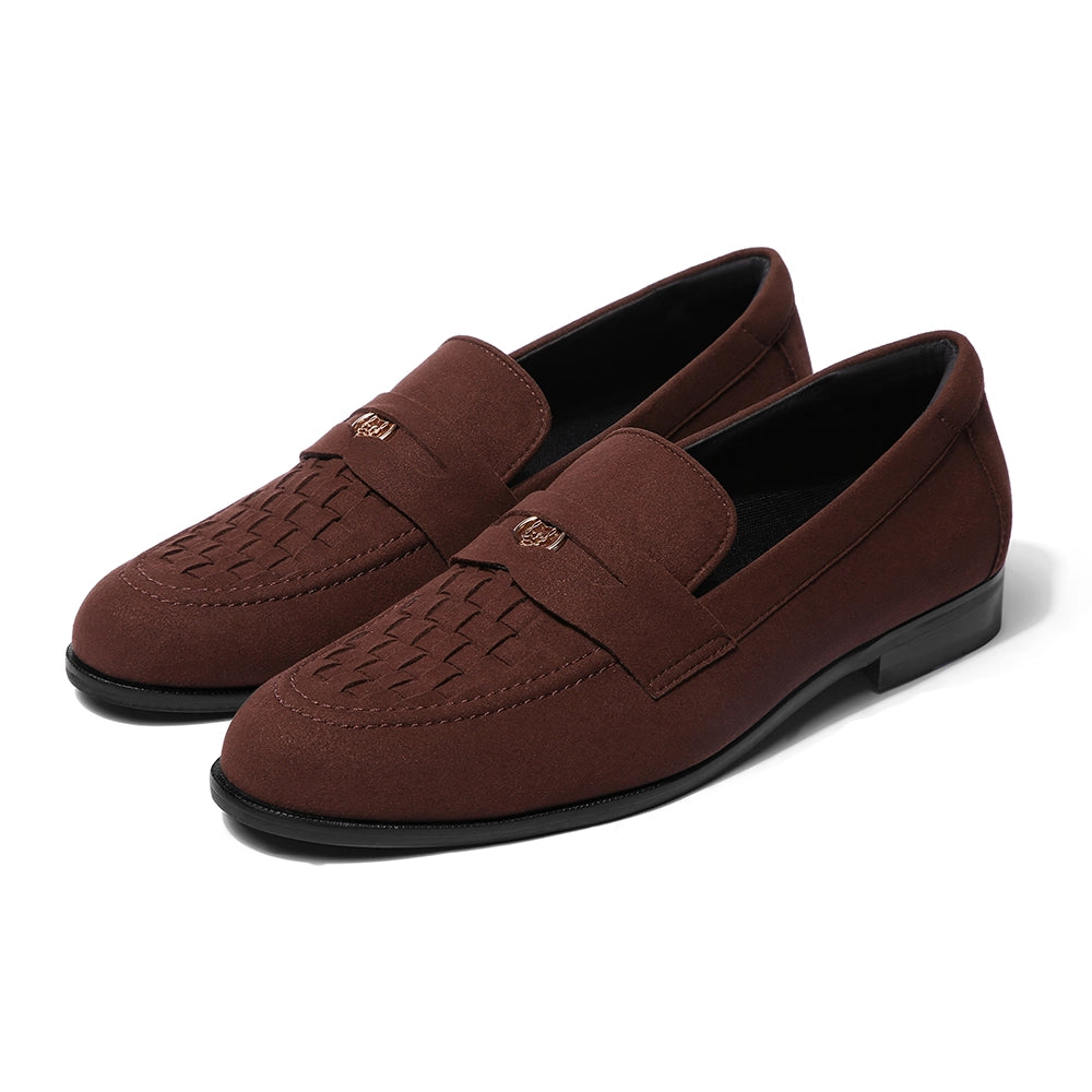 Luigi - Brown Suede Penny Loafer