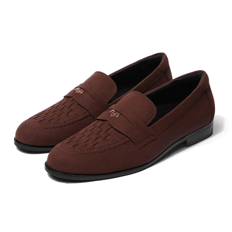 Luigi - Brown Suede Penny Loafer
