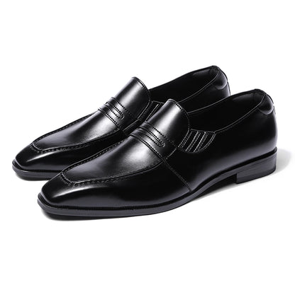 Dayton - Lazyman Black Penny Loafers