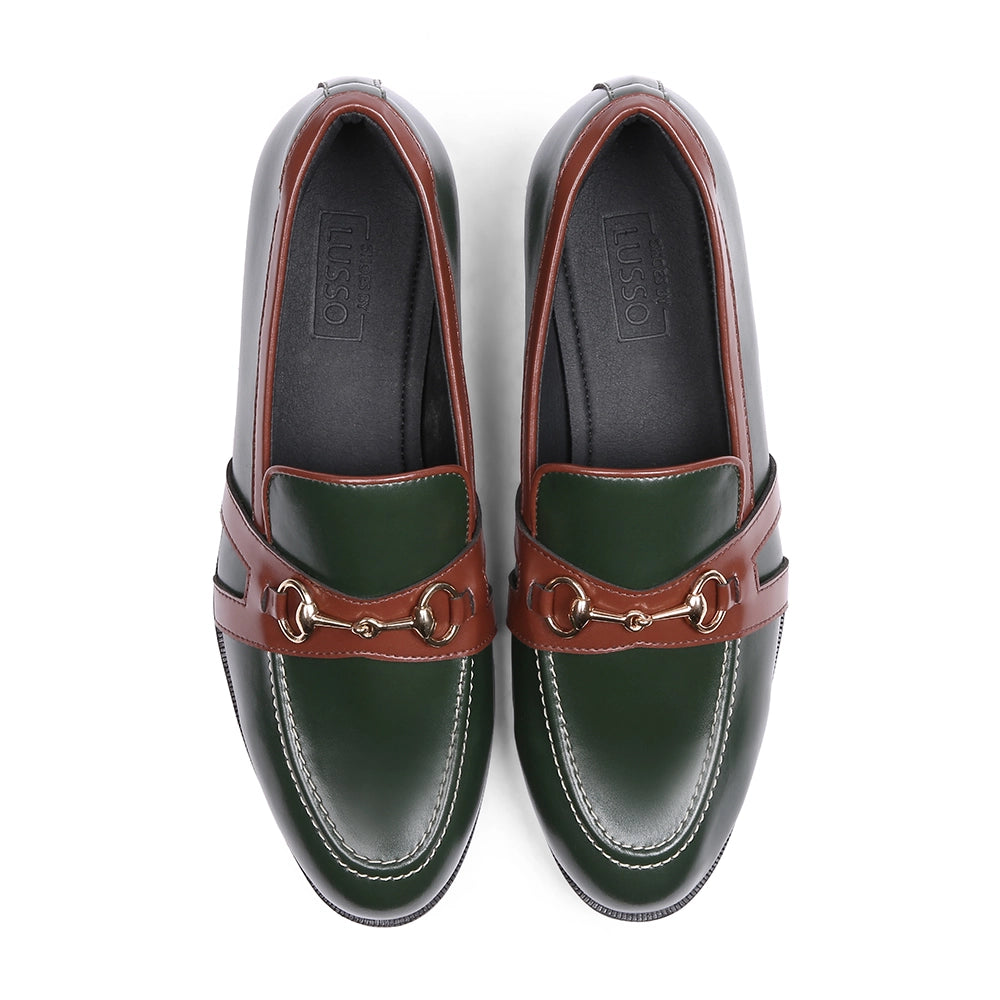 Rivio - Green Horsebit Loafer