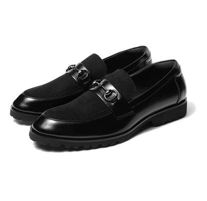 Martin - Black Suede Featherlite Loafers