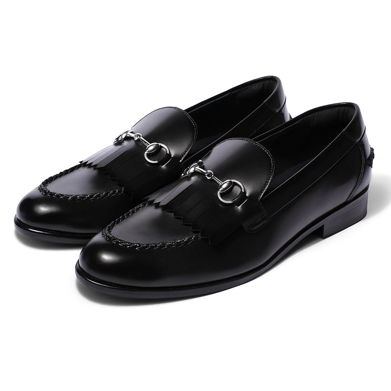 Gustoso 2.0 Black Horsebit Loafers