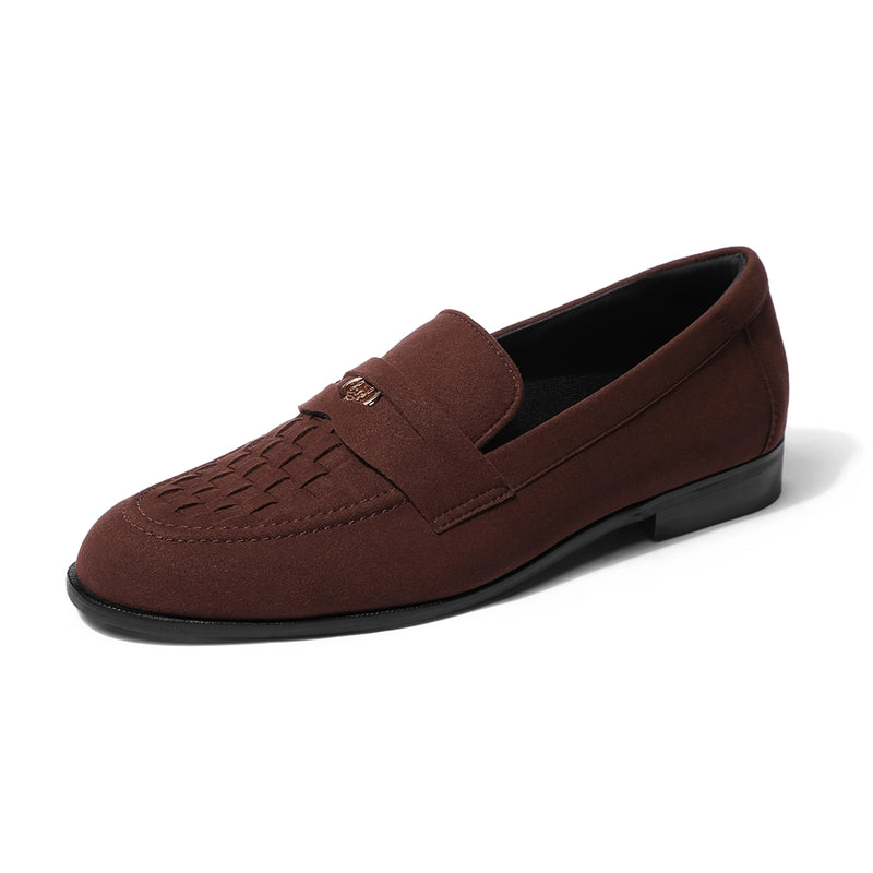 Luigi - Brown Suede Penny Loafer