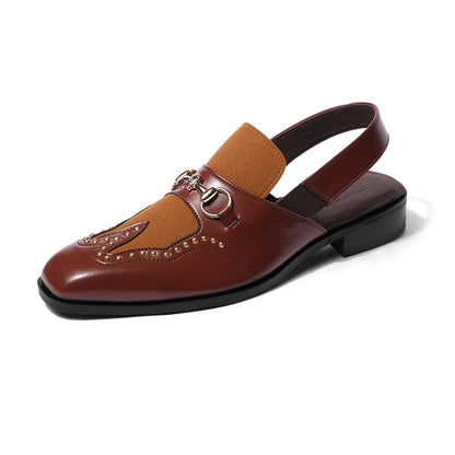 Amer - Tan Rivet Sandal