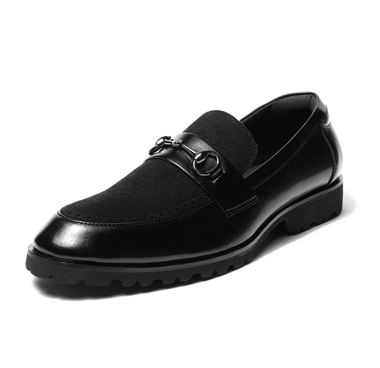 Martin - Black Suede Featherlite Loafers