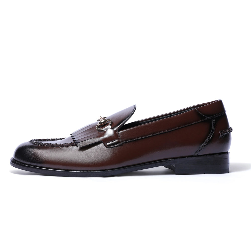 Gustoso 2.0 Dark Tan Horsebit Loafers