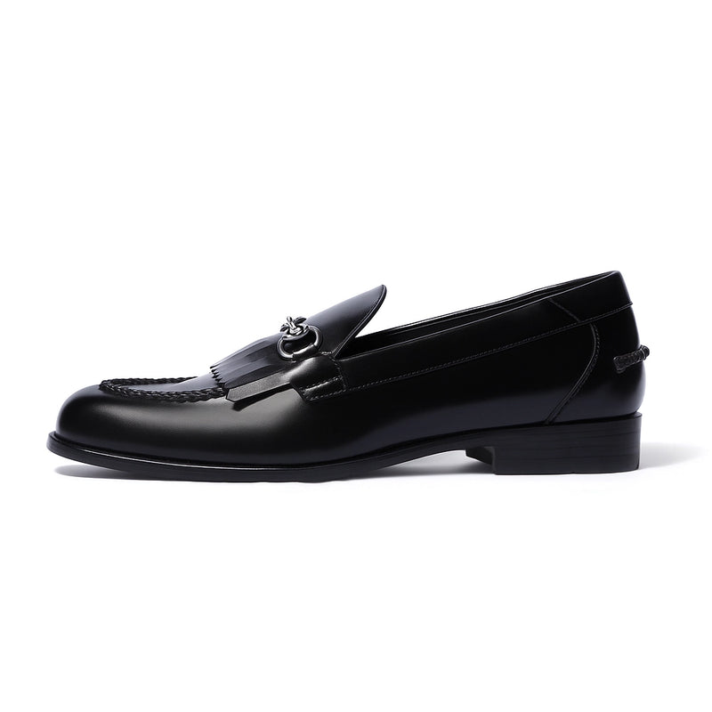 Gustoso 2.0 Black Horsebit Loafers