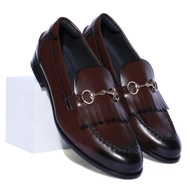 Gustoso 2.0 Dark Tan Horsebit Loafers
