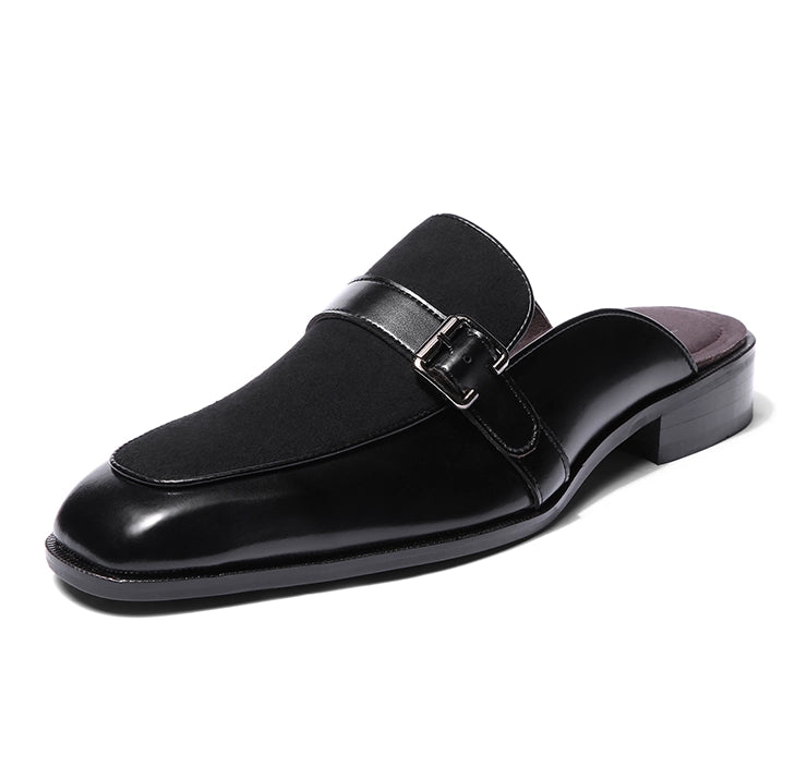 Marlen - Black Suede Mule