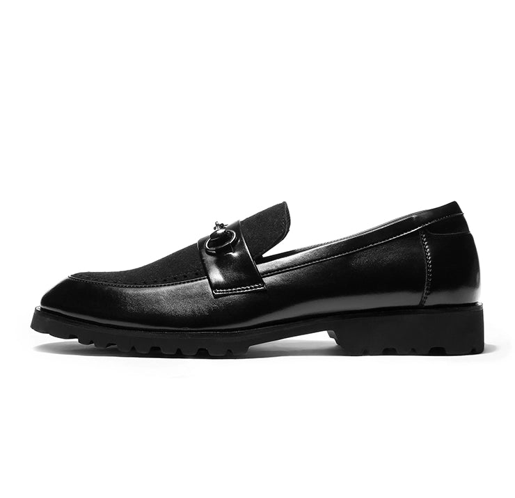Martin - Black Suede Featherlite Loafers