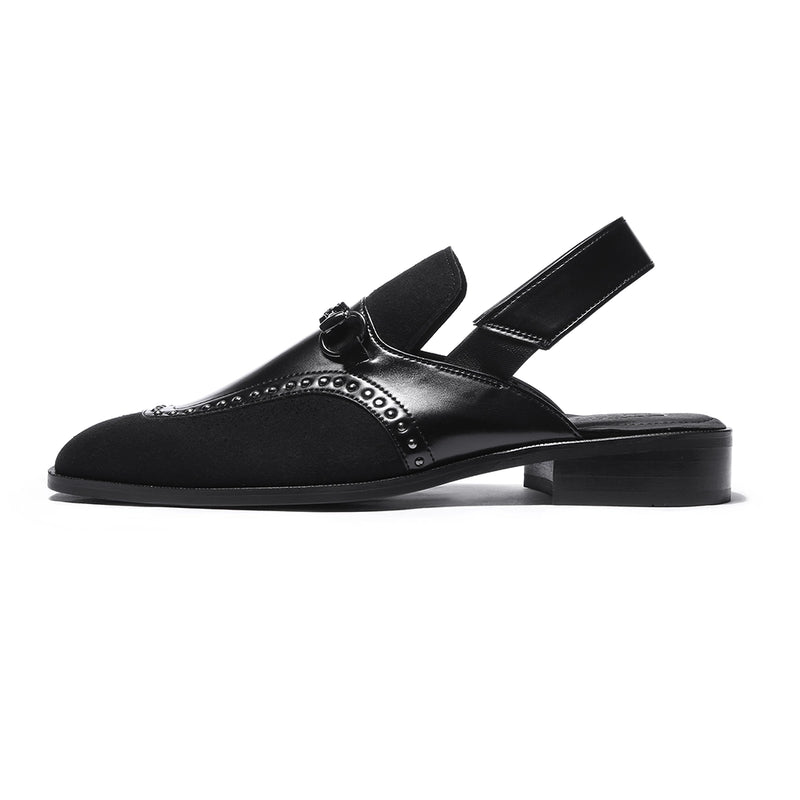 Noiran - Black Rivet Sandal