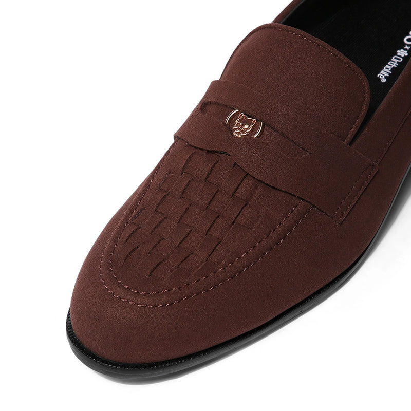Luigi - Brown Suede Penny Loafer