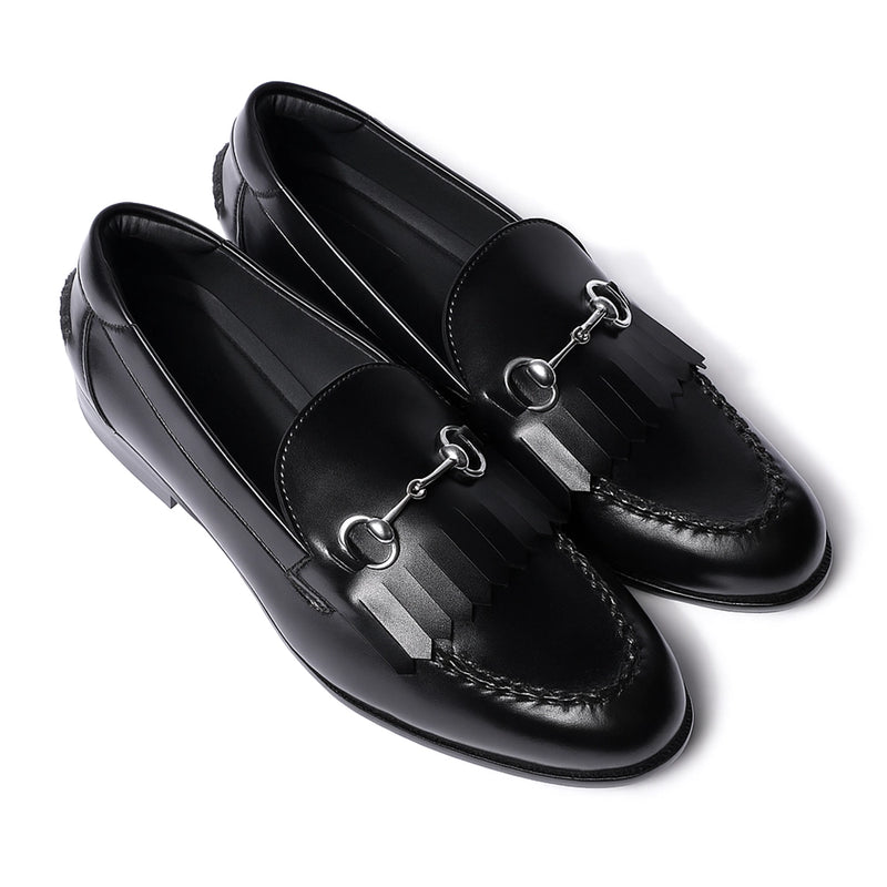 Gustoso 2.0 Black Horsebit Loafers