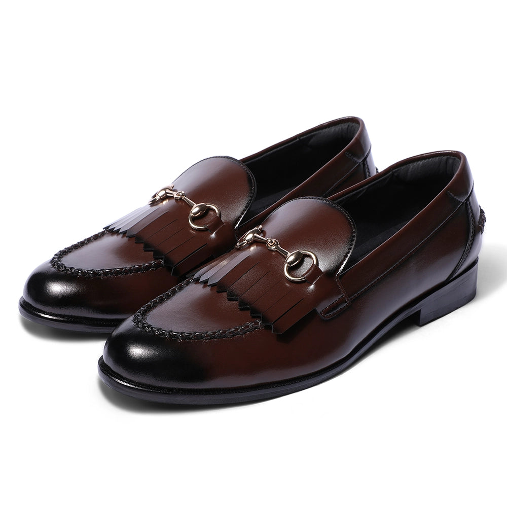 Gustoso 2.0 Dark Tan Horsebit Loafers