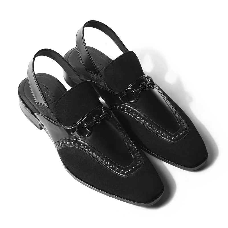 Noiran - Black Rivet Sandal